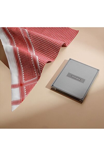 Gerenic Dedeman Shemagh, dark red, 100% cotton