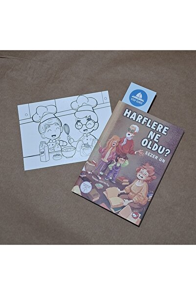 Beyaz Balina Yayınları Harflere Ne Oldu? / Kitap Ayracı ve Kartpostal Boyama ...