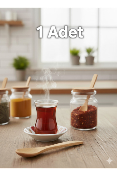 Special Action 1 ADET Doğal Ahşap Çay Kaşığı| Tatlı, Baharat ve Kahve Servis ...