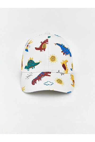 LC Waikiki Raznovrsna kapa za dečake s motivom dinosaura Štampano (S6)