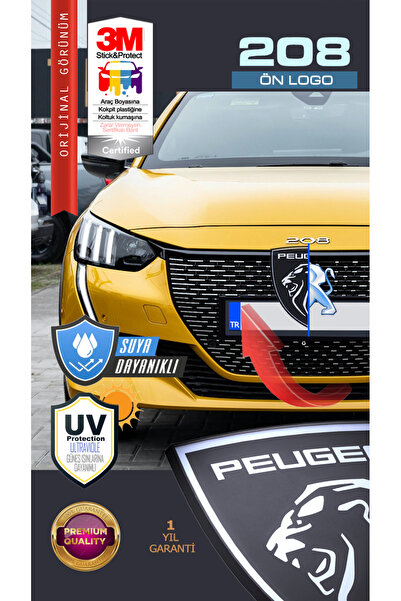 Edesign Peugeot 208 New Generation Lion Front Grille Logo