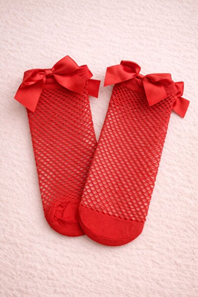 ues Червени мрежести чорапи
