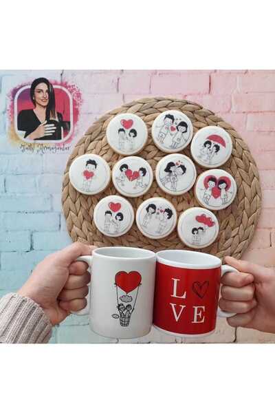 Tatlı Armağanlar Special for Valentine's Day: Buy 10 Edible Image Printed Bou...