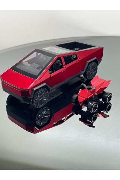 SCOWETTO سيارة تسلا سايبر تراك بمقياس 1:32، سيارة لعبة معدنية قابلة للسحب وال...