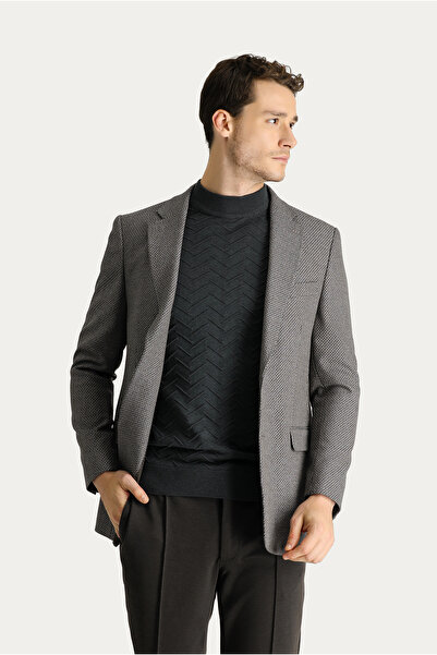 Kiğılı 4 Drop Relaxed Fit Rahat Kesim Jachetă clasică cu imprimeu
