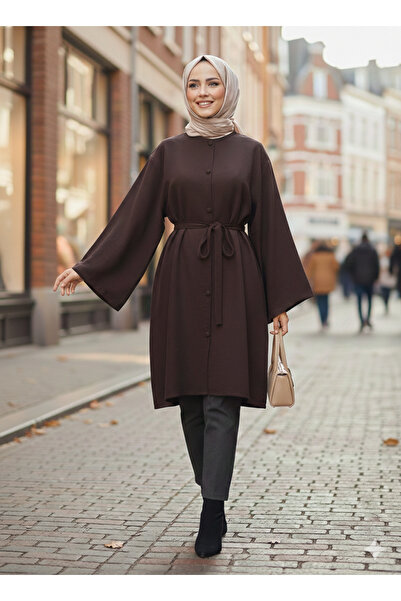 Mina Terzi&Butik Mina Salaş kol düğmeli tunik