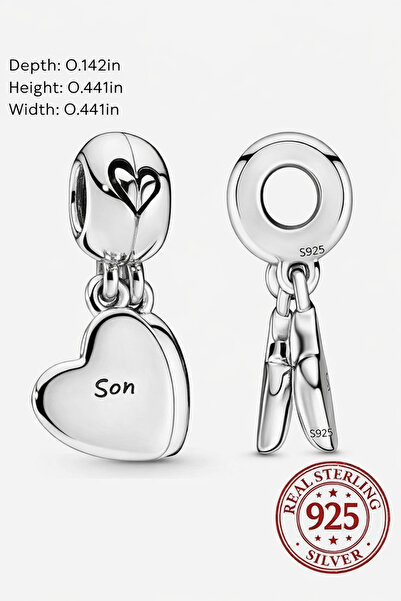Lovecharm S925 Mother Son Dangle Love Charm