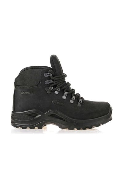 Scooter Men's Crazy M1221Cs - Black Watertight Casual Leather Boots