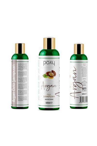 Poxy 400 ml Argan Shampoo - Extra Extension for All Hair Types