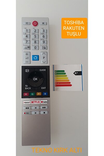 Toshiba Toshıba Ct-8533 Netflıx-play-rakuten Tv Tuşlu Lcd-led Tv Kumanda