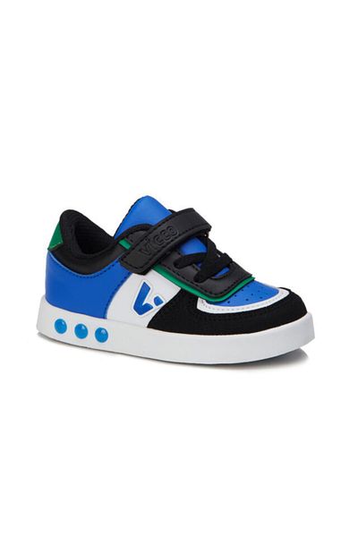 Vicco Sam Lighted Boy's Black/Sax Blue Sneakers