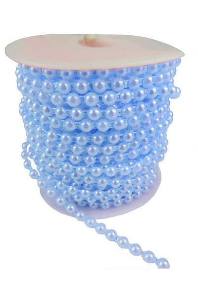 Acar Süs Μαργαριτάρι Μονό Μεταξωτό Μπλε 6mm 25 Yard 1 Τεμάχιο