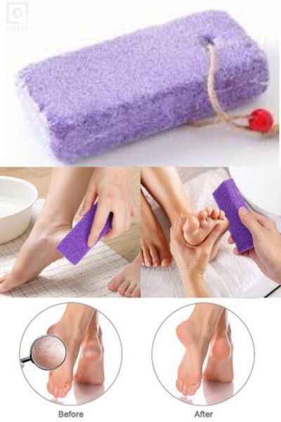 QNİAY Pomza Stone (1 Piece) Skin Heel Scraper Exfoliating Bath Pedicure Manicure Callus Natural Foot Care