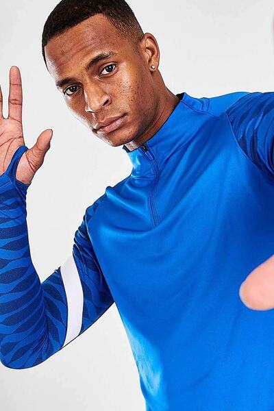 Nike M Df Strke21 Dril Top Men's Long Sleeve T-Shirt Cw5858-463-blue