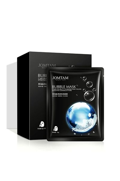 JOMTAM Black Sea Salt Foaming Deep Cleansing Masks 4 Pieces 25 gr