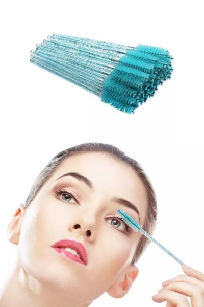 Magic Lash 10 قطع من فرشاة مشط الحواجب والرموش بمقبض كريستالي