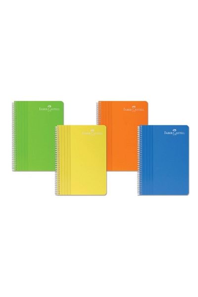Faber Castell Plastic Cover B5 Size Notebook Set of 4 80 Sheets Lined