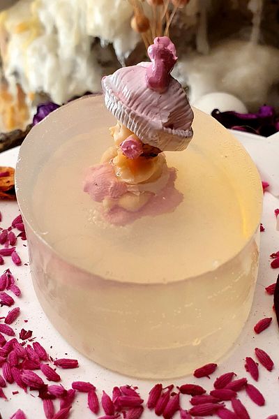 FANTASTİK SANAT ATÖLYESİ Decorative Gift 100% Natural Baby Soap - Vanilla Scented - 120 grams - Oval - 8 X 3 Cm