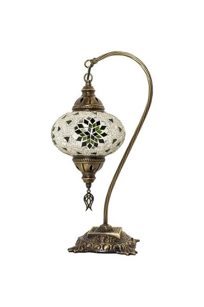 DezHome Mozaik Lamba Deve Boynu Otantik Bohem Abajur