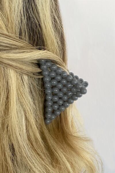 TAKIŞTIR Gray Latch Buckle with Triangle Figure