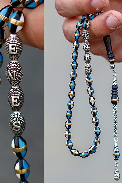 OTTOTESBİH Erkek Hediyelik Isimli Tesbih, Harfli Tesbih, Işlemeli Kuka Tesbih