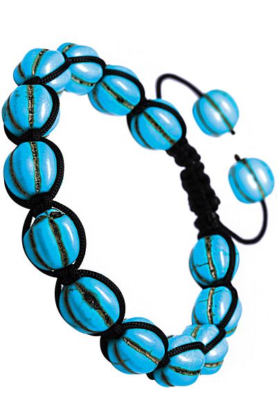 Tesbih Atölyesi Certified Real Turquoise Stone Bracelet (AAA QUALITY)