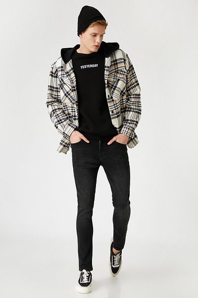 Koton Ανδρικό μαύρο τζιν 2KAM43423LD