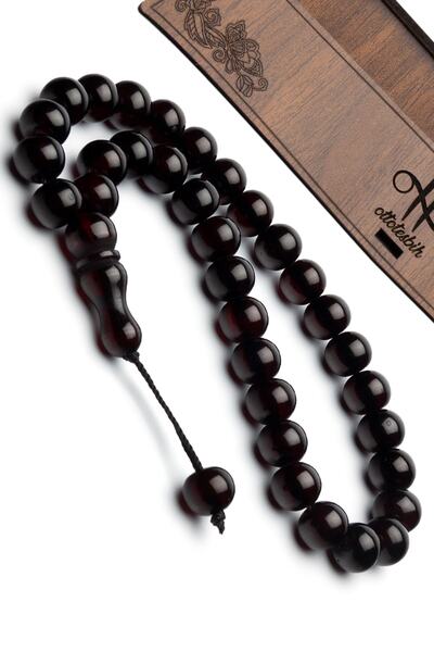 OTTOTESBİH Чоловічий подарунковий 10x11,5 мм османський пастельний бурштинови...