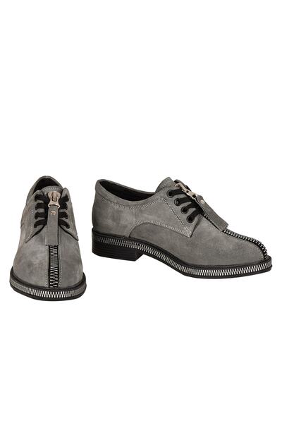 Moosefield Genuine Leather Gray Women's Shoes
