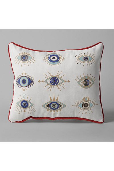 Alacastore Husă de pernă cu tematică Evil Eye Bead 43x43