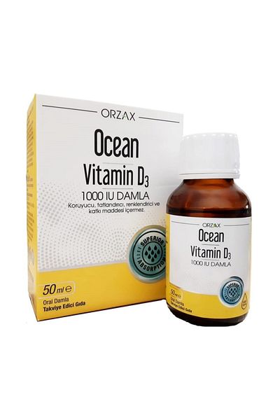Ocean Orzax Vitamin D3 - 1000 Iu Drops 50ml