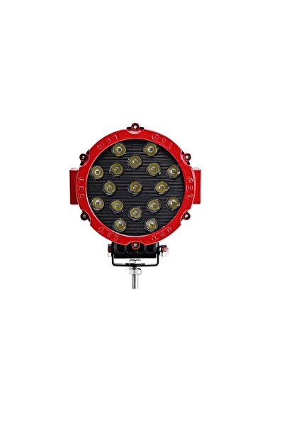 Genel Markalar Off Road Sis Lambası 16 cm Yuvarlak 17 Led 1 Ad Kırmızı