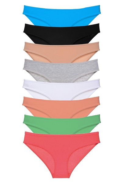 Royaleks 8 Pieces Lycra Women's Slip Panties