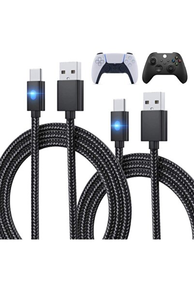 PIRESTIJ Ps5 3 Metre Dualsense Joystick Şarj Cihazı Şarj Kablosu