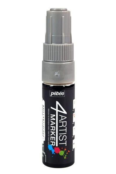 Pebeo 4Artist Oil Marker Oil Painting Pen 8mm Cut Point SILVER
