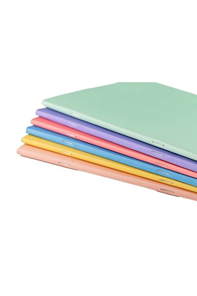 Meteksan Colors A5 Cardboard Cover Notebook, 40 Sheets, Checkered, Salmon (Dolmakalem Compatible)