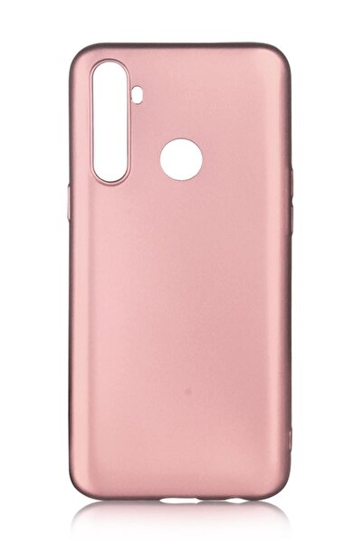 realme 6i Uyumlu Kılıf Premier Renkli Esnek Silikon Rosegold