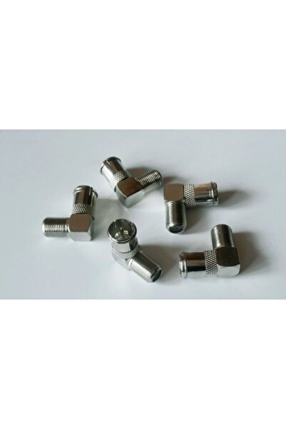 ATAELEKTRONİK 5 Adet Hızlı Uydu Cihazı Jak Jackı F Konnektör " L " Tipi Quick...