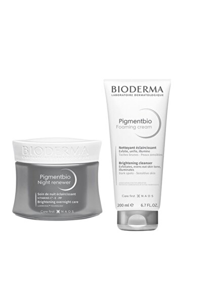 Bioderma Pigmentbio Leke Serisi | Gece Kremi + Temizleme Jeli Orijinal Boy