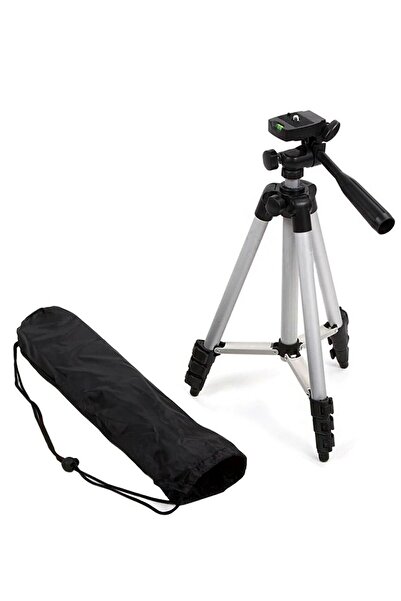 MEZİGARC Universal Profesyonel Fotoğraf Video Çekimi İçin Alüminyum 102cm Ayaklı Tripod Kamera Telefon Tutucu