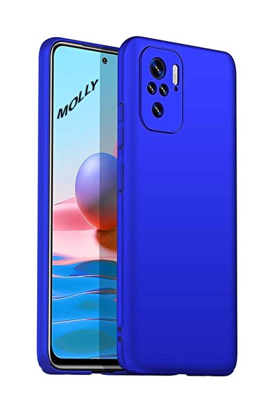 Molly Xiaomi Redmi Note 10s Uyumlu Saks Mavisi Guardian Silikon Kılıf