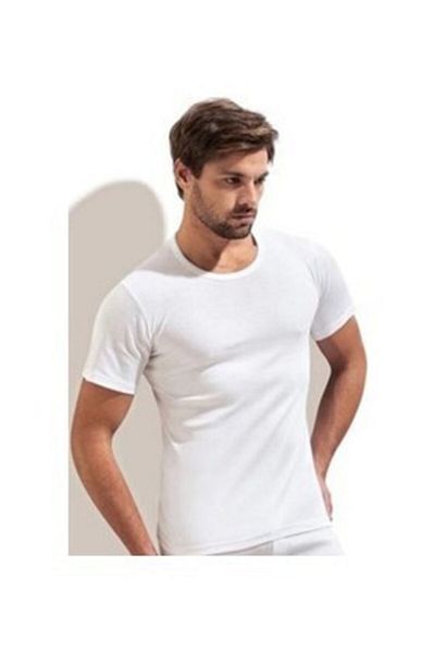 GÜMÜŞ Men's Sports Sleeve Undershirt 3-Piece White