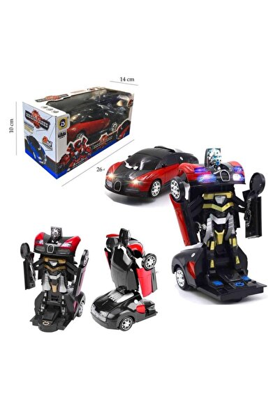 Pasifik Toys Pilli Hareketli Çapdön Robota Dönüşen Spor Araba