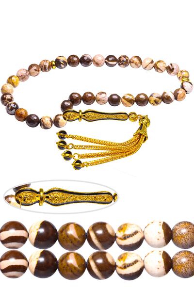 Tesbih Atölyesi Сертифікований Telkari Püskül Натуральний яшмовий камінь-зірк...