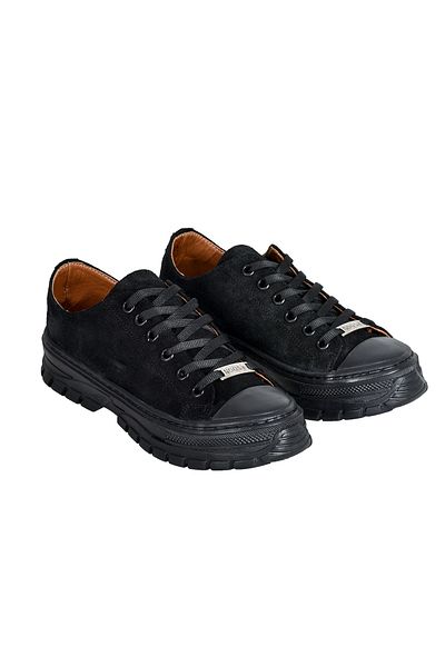 NOOSY Γυναικείο Sneaker από Γνήσιο Δερμάτινο Μαύρο