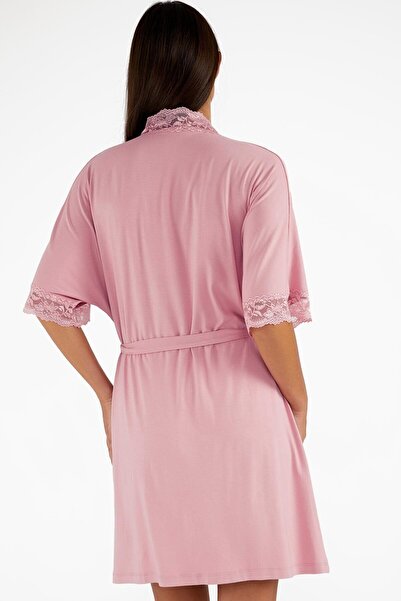 AYYILDIZ 59441 Πούδρα χτενισμένη βαμβακερή ρόμπα