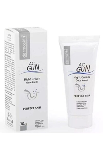 Dermoskin Yağlı Ciltler İçin Siyah Nokta ve Sivilce Oluşumunu Önleyici AcGun Gece Kremi 30 ml