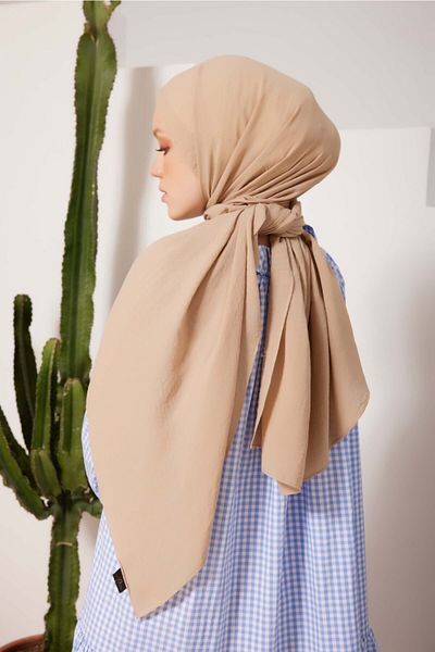 Gülsoy Women's Premium Jazz Shawl Latte - 162
