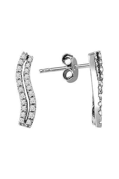 Sirius Pırlanta Kadın Pırlanta Çift Sıra Küpe