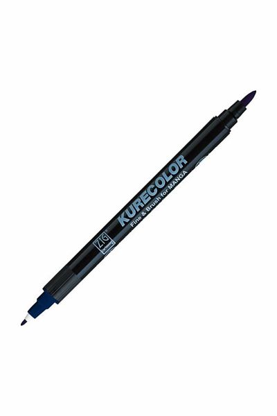 Zig Zıg Kurecolor Cartoonist Fine & Brush Marker Cnkc2200 Double Ended Manga and Graphic Marker No:378 Deep